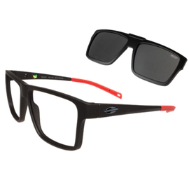 Anteojo de Vista Mormaii Clip-On Hover Negro con Rojo