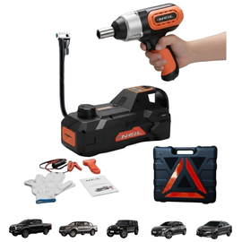 Carjack 5 Toneladas "Force"- Criquet + Llave Electrica + Inflador 12V