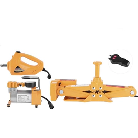 Criquet 3 Toneladas 12v + inflador + llave neumatica quita tuercas