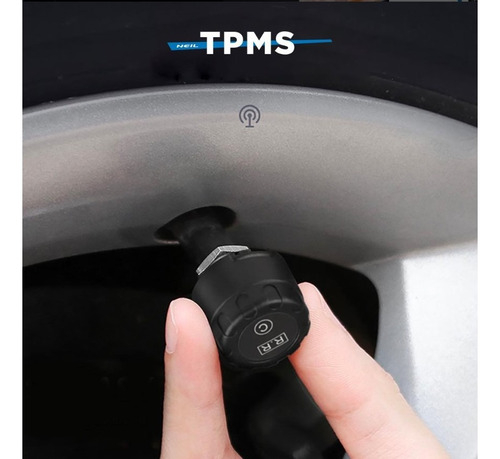 TPMS Avutrel – Monitor Presión Neumáticos Con Sensores Externos, Carga Solar/USB, Pantalla LCD