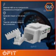 GLC - 4009 - JACK RJ45 110 IDC,A/B, BLANCO Cat.6