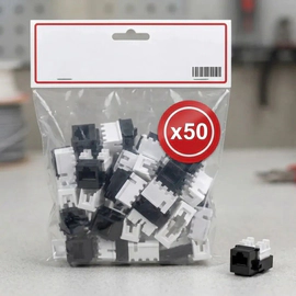 KIT Jack CAT5E Negros x50 CE-4003