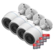 Kit Ezviz C3TN x4u + 128GB x4u
