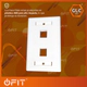 Face Plate - GLC - CE-4009 - 2 Puertos - CAT 5E/6