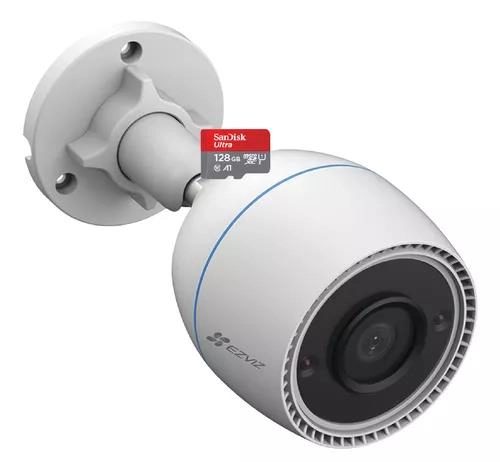 Kit - Cámara Bullet WiFi Exterior - H3C - Ezviz - Full HD + 128GB