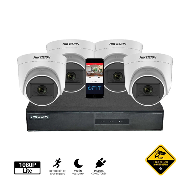 Kit Turbo 7208hqhi + 4 56d0t p conectores