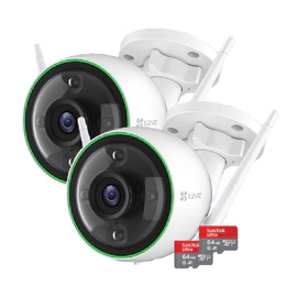 Kit Ezviz C3N x2u + 64GB 2u