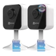Kit x2 - Cámara Mini WiFi Interior - H1C - Ezviz - Full HD + 16GB