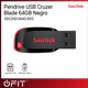 Pendrive USB Sandisk SDCZ50-064G-B35 Cruzer Blade 64GB Negro