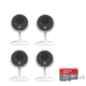 Kit x4 - Cámara Mini WiFi Interior - C1C - Ezviz - Full HD + SD 32GB