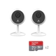 Kit x2 - Cámara Mini WiFi Interior - C1C - Ezviz - Full HD + SD 32GB