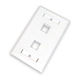 Face Plate - GLC - CE-4009 - 2 Puertos - CAT 5E/6