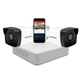 Kit Ip 7104 + 2 1023 + Fuente + Disco