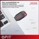 Pendrive USB Sandisk SDCZ50-064G-B35 Cruzer Blade 64GB Negro