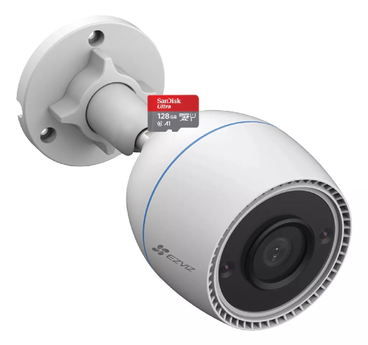 Kit - Cámara Bullet WiFi 2MP - H3C - Ezviz - Color Nocturno + 128GB