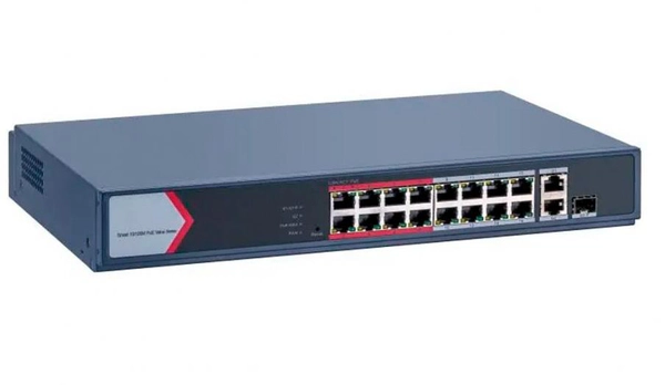 Switches - Hikvision - DS-3E1318P-EI/M - 16 puertos PoE - Capacidad de conmutaci