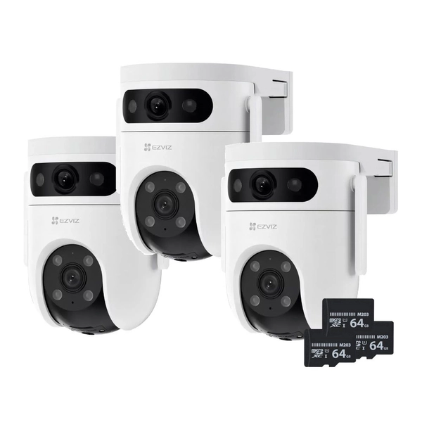 KIT H9C 5MP + 64gb x3