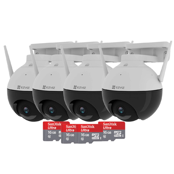 Kit Ezviz C8C x4u + 16GB x4u