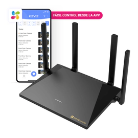 Router WiFi 6 - CS-RT1-R100-3G0G - Ezviz - 4 Antenas