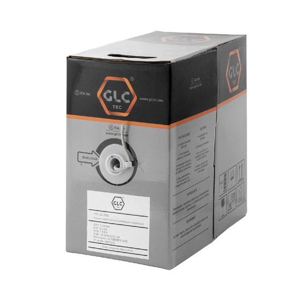 Bobina Cable UTP - GLC - CE-1102 - CAT 5E - Interior - 305m