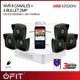 Kit Ip 7108 + 6 1023 + Fuente + Disco