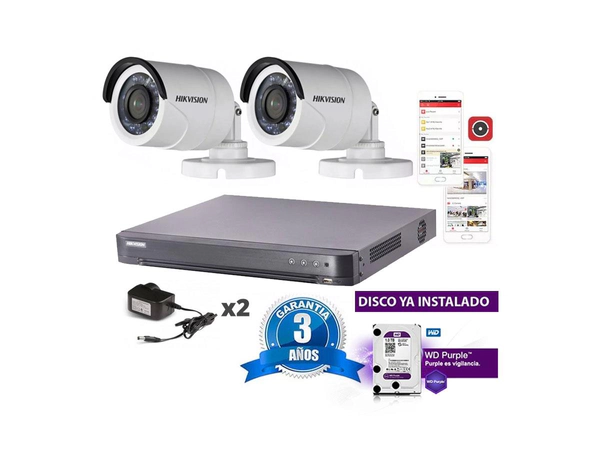 Kit Turbo 7208hqhi + 2 16d0t + Disco + Fuente