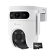 Kit - Cámara Domo PT WiFi Exterior - H9C - Ezviz - 5MP - Color Nocturno + 32GB