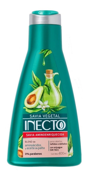 Inecto Savia Aceite Palta Keratina Con Enjuague 400ml