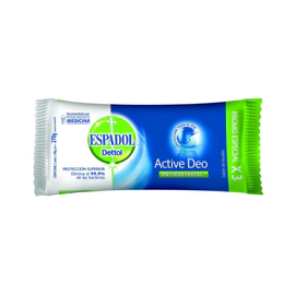 Jabón En Barra Espadol Active Deo Antibacterial 90 g Pack X3