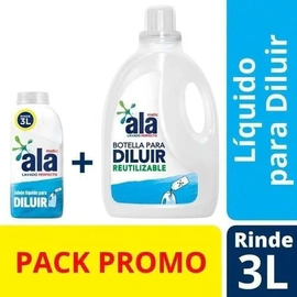 Jabón Líquido Ala P/diluir  500 ml + Botella Gratis 3 Lts
