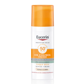 Eucerin Sun Oil Control Facial Toque Seco Tono Claro SPF50+ 50 ml