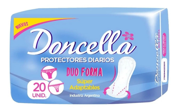 Doncella Protector Diario Duo Forma Sin Deo 20 Unidades