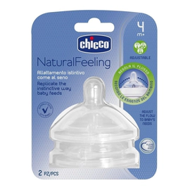 Chicco Naturalfeeling Tetina Flujo Regulable +2 Meses 2u