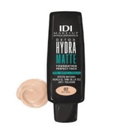 Base de Maquillaje Fluida IDI Hydra Matte Detox N02 Natural 30g
