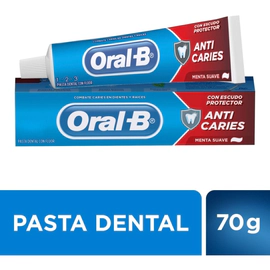 Oral B 123 Anticaries Menta Suave Crema Dental X 70 G