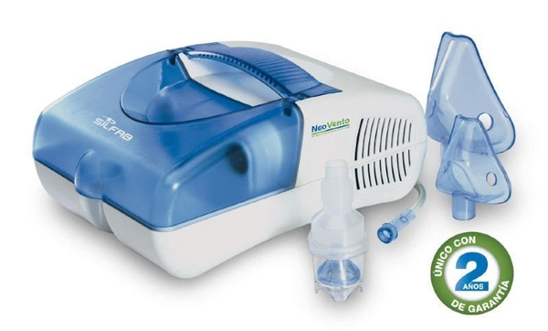 Silfab Nebulizador A Pistón Neovento Adultos Y Niños N27-a