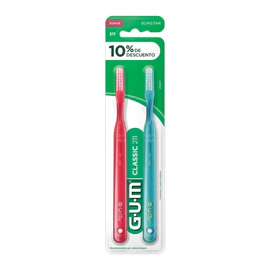 Gum Cepillo Dental Classic Suave 211 X 2 Unidades