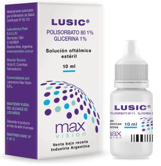 Lusic Lubricante Gotas Oftálmicas 10ml