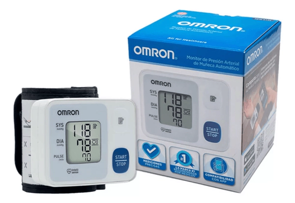 Tensiómetro De Muñeca Omron Hem-6124 Digital Automático