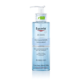 Gel de limpieza facial Eucerin DermatoCLEAN con Ácido Hialurónico Piel Sensible