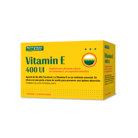 Natural Life Vitamina E 400 UI x 30 Cápsulas Blandas