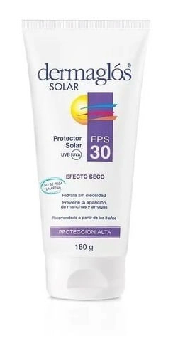 Dermaglos Solar Fps30 Efecto Seco 180grs