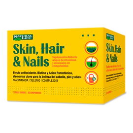 Natural Life Skin, Hair And Nails 60 Comprimidos