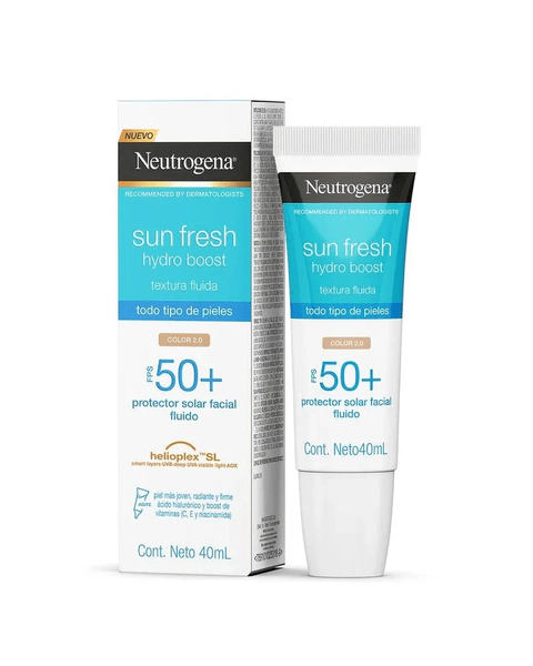 Protector Solar Neutrogena Hydro Boost Tono Claro Fps50 40ml
