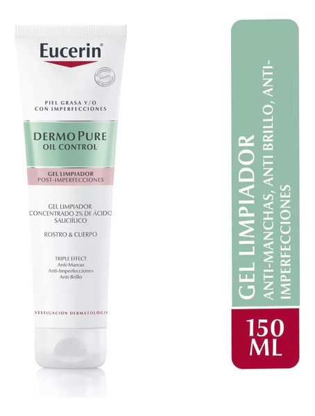 Gel Limpiador Concentrado Eucerin Dermopure Piel Grasa 150ml