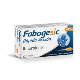 Fabogesic Ibuprofeno 400 Rápida Acción 10 cápsulas blandas