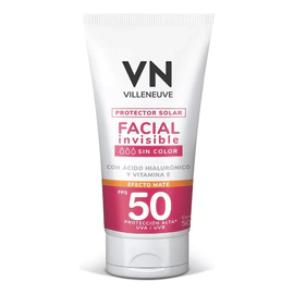 Protector Solar Villeneuve Facial Invisible Fps 50 50ml