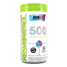 Resveratrol 500 Star Nutrition Antioxidante 60 Capsulas
