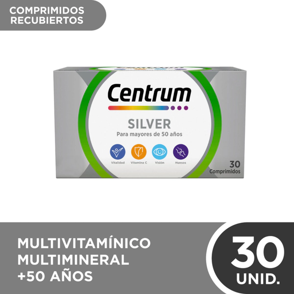 Centrum Silver Suplemento Dietario Para +50 Años X 30 Compr
