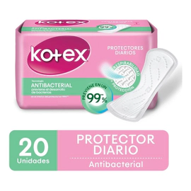 Kotex Antibacterial Protectores Diarios 20 Unidades